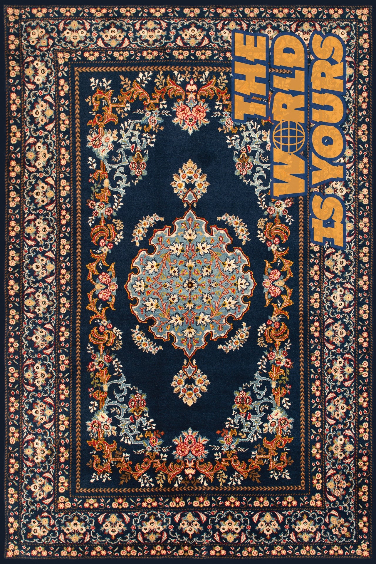 The World Is Yours Kaymaz Tabanlı Yıkanabilir Halı