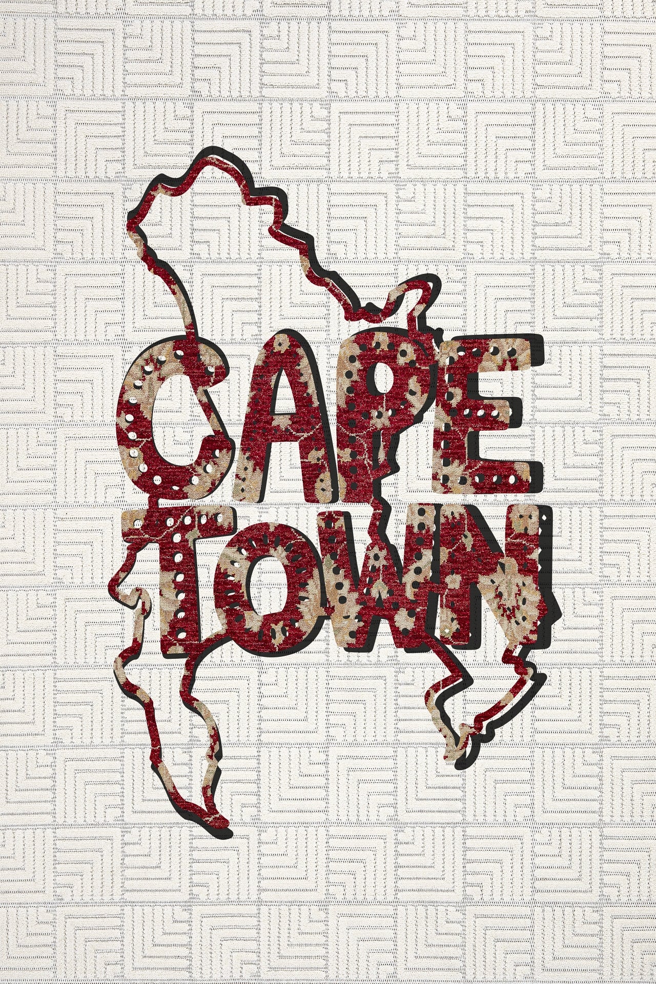 Cape Town Temalı Kaymaz Tabanlı Yıkanabilir Halı