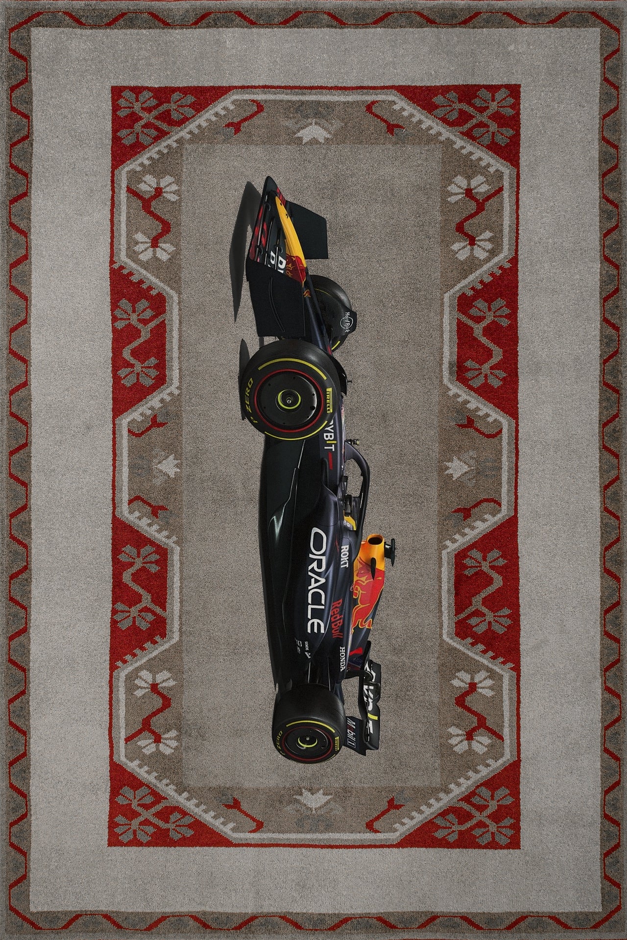 Formula 1 Kaymaz Tabanlı Yıkanabilir Halı