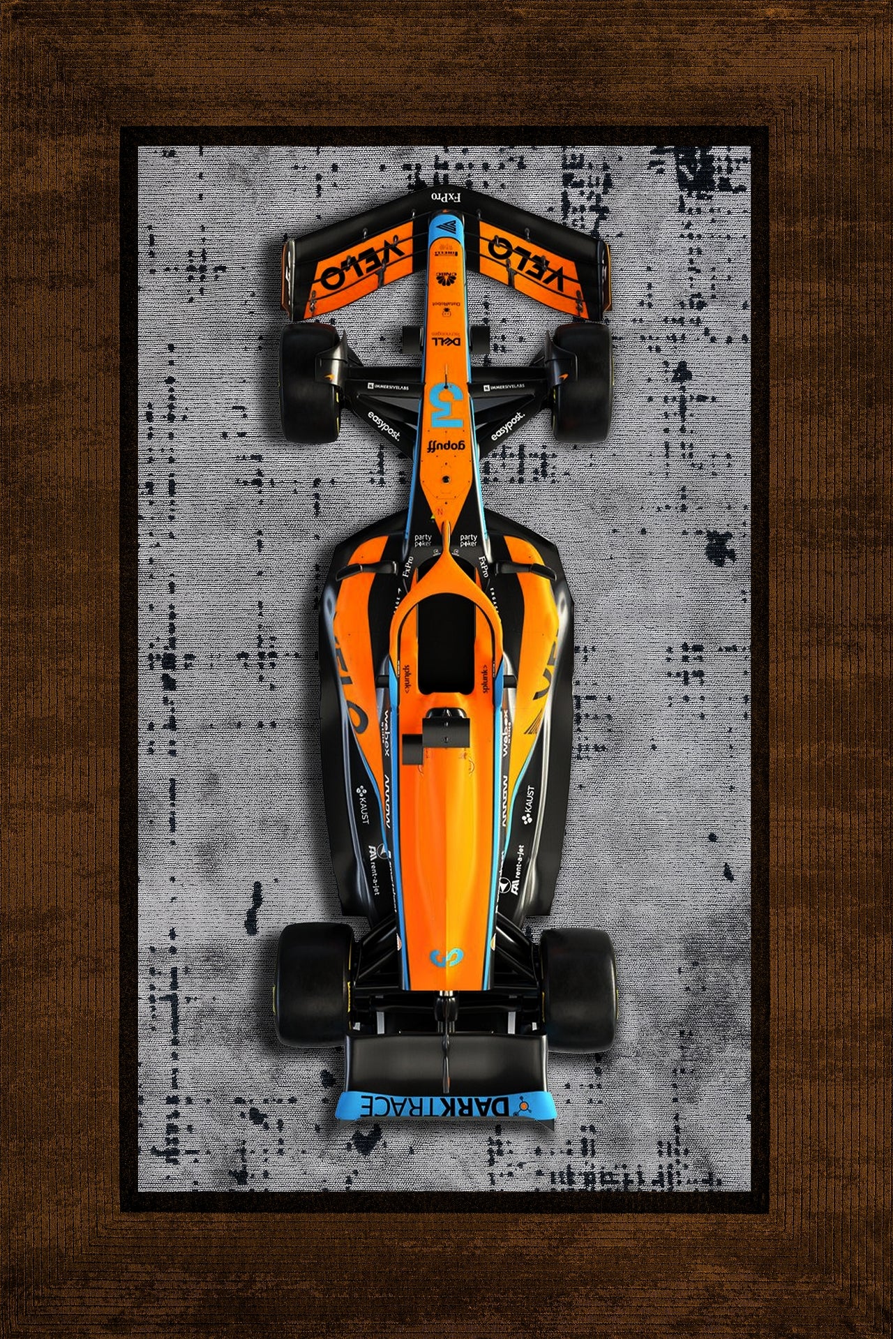 Formula 1 Kaymaz Tabanlı Yıkanabilir Halı