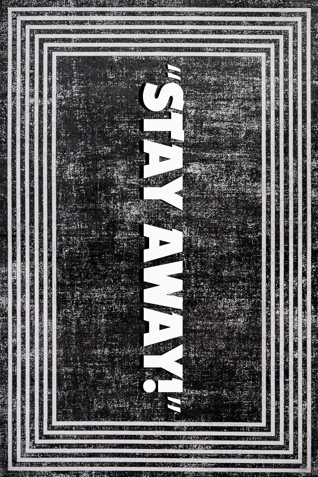 Stay Away Kaymaz Tabanlı Yıkanabilir Halı