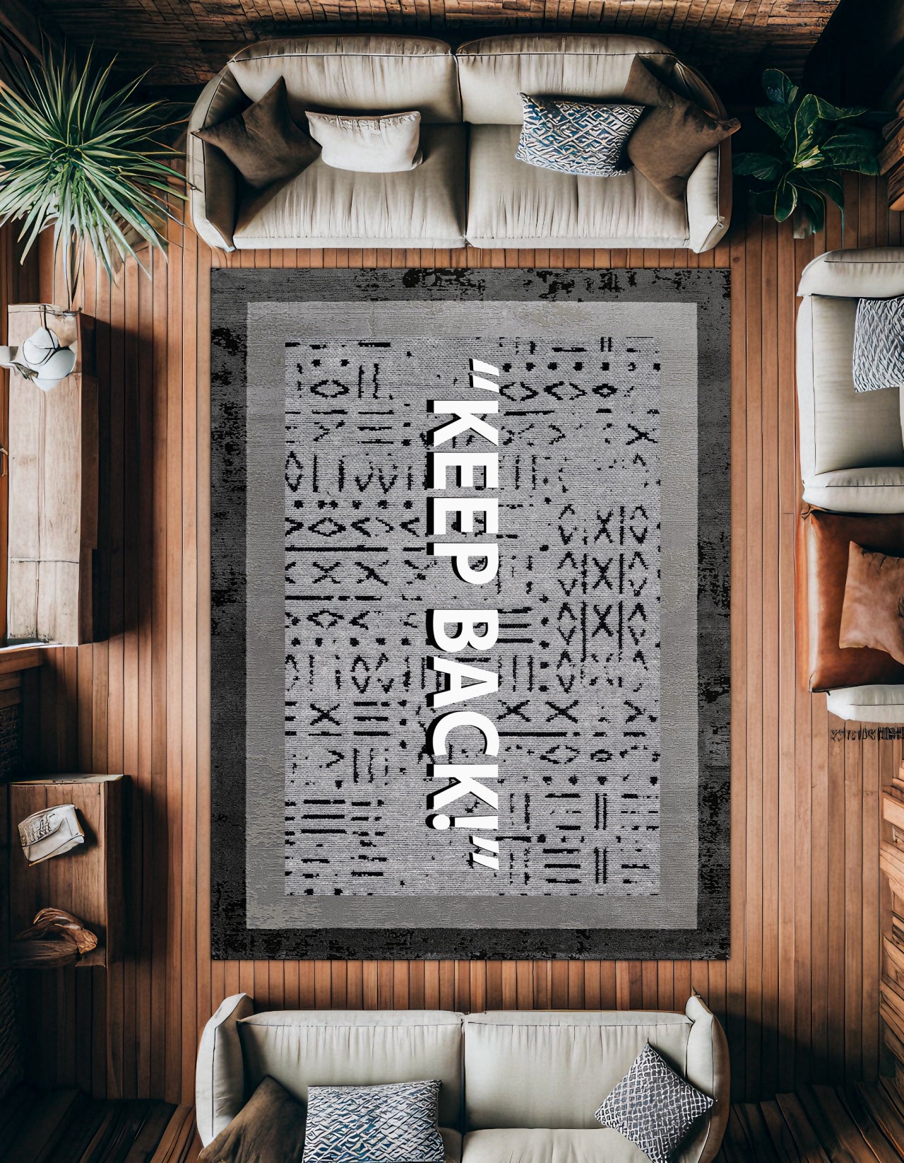 Keep Back Kaymaz Tabanlı Yıkanabilir Halı