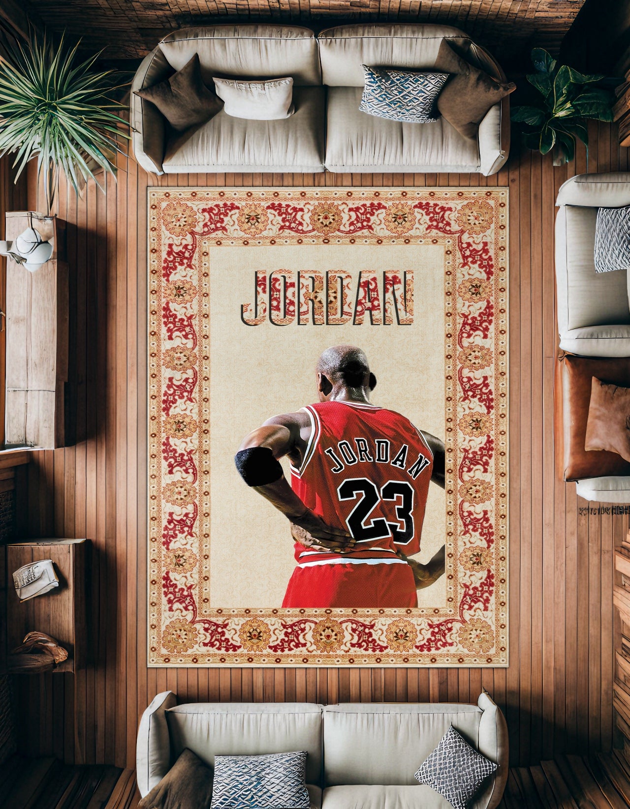 Jordan Kaymaz Tabanlı Yıkanabilir Halı