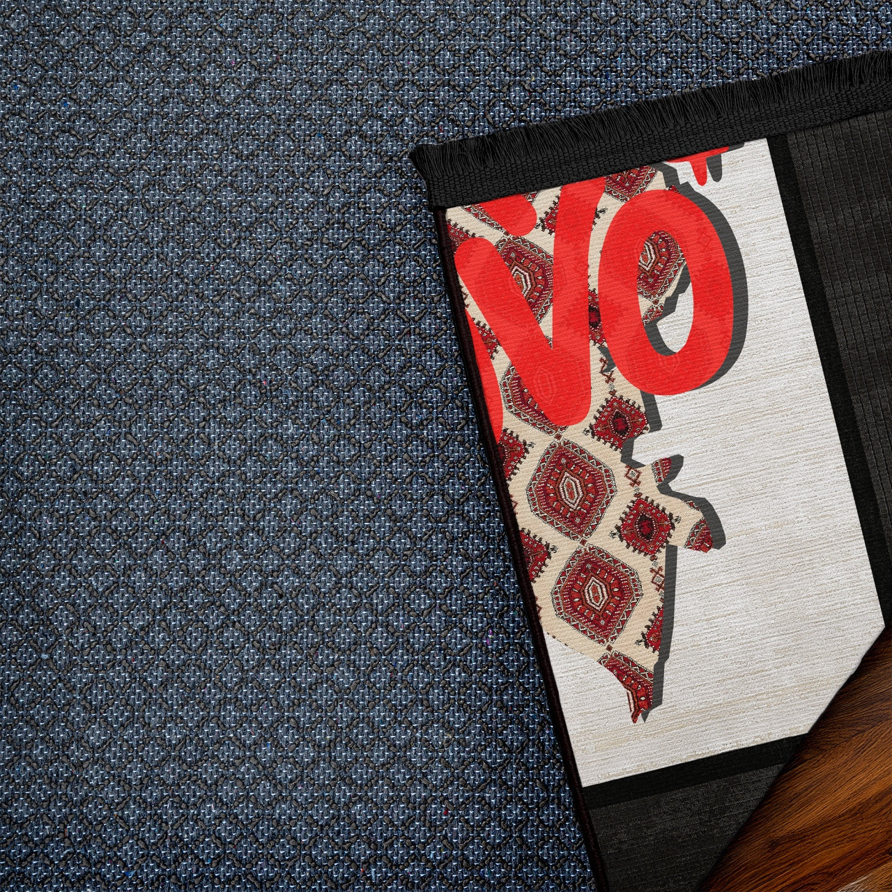 Porto Novo Kaymaz Tabanlı Yıkanabilir Halı