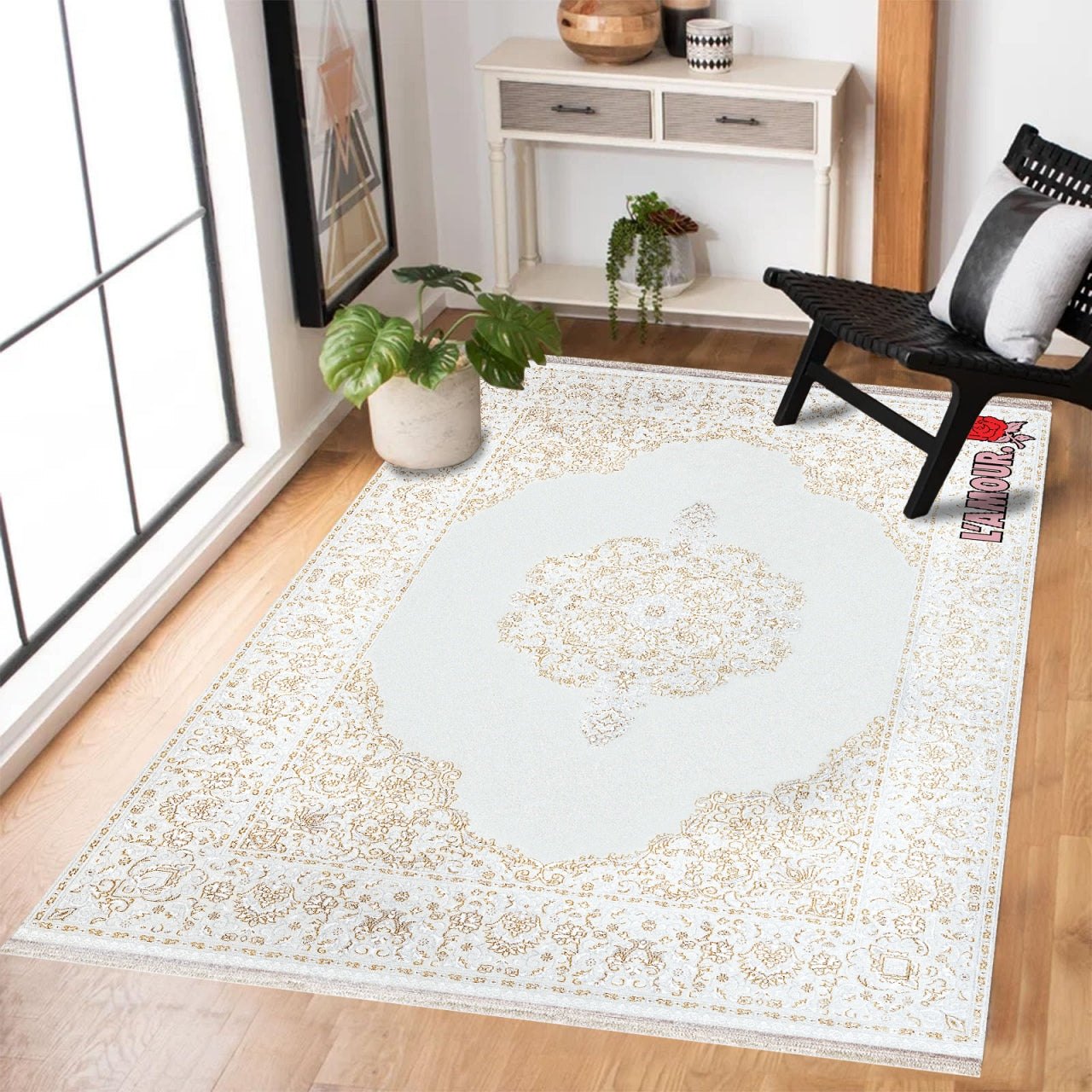 L'amour Kaymaz Tabanlı Yıkanabilir Halı