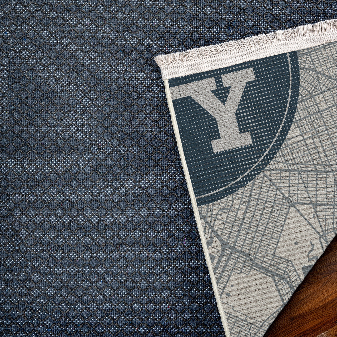 I Love New York Temalı Kaymaz Tabanlı Yıkanabilir Halı