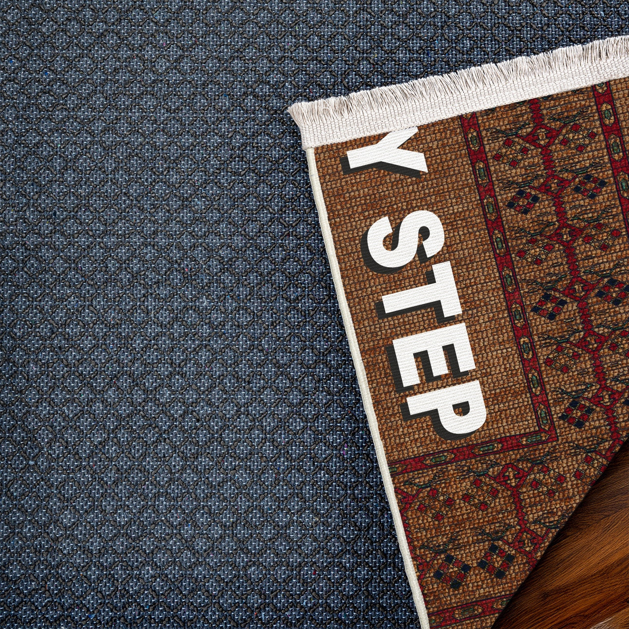 Every Step Tell Your Story Kaymaz Tabanlı Yıkanabilir Halı