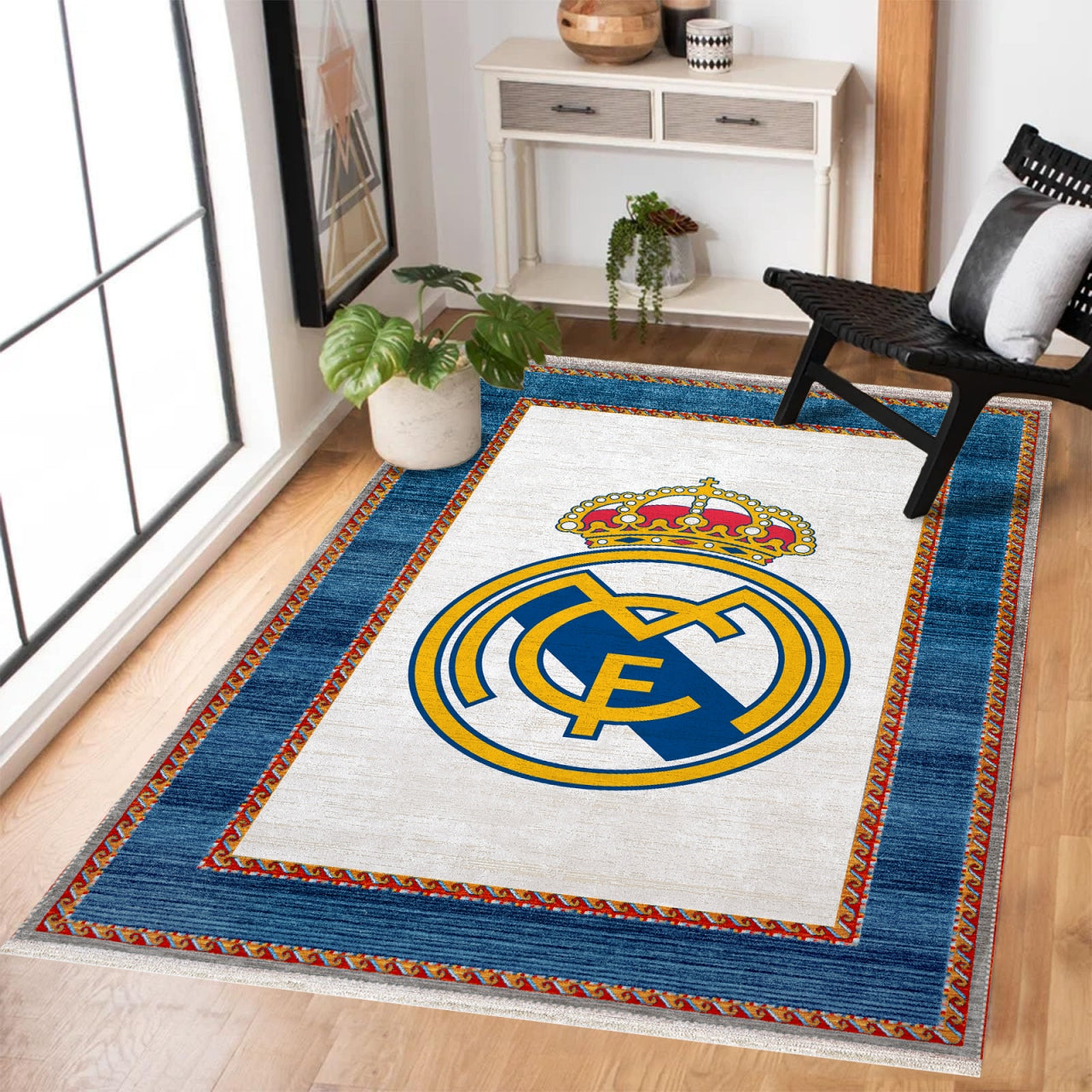Real Madrid Kaymaz Tabanlı Yıkanabilir Halı