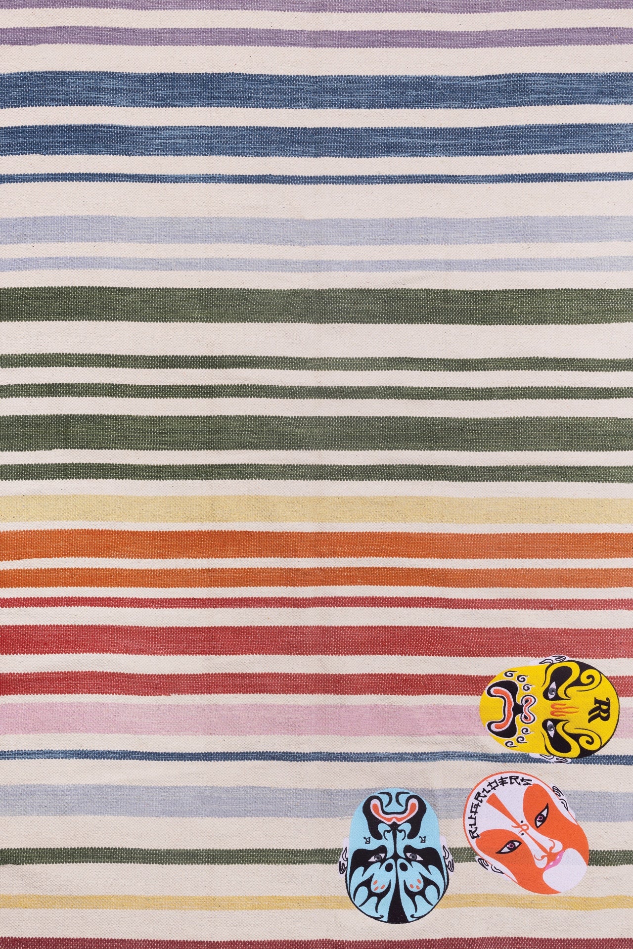 Carnaval Stripes Kaymaz Tabanlı Yıkanabilir Halı