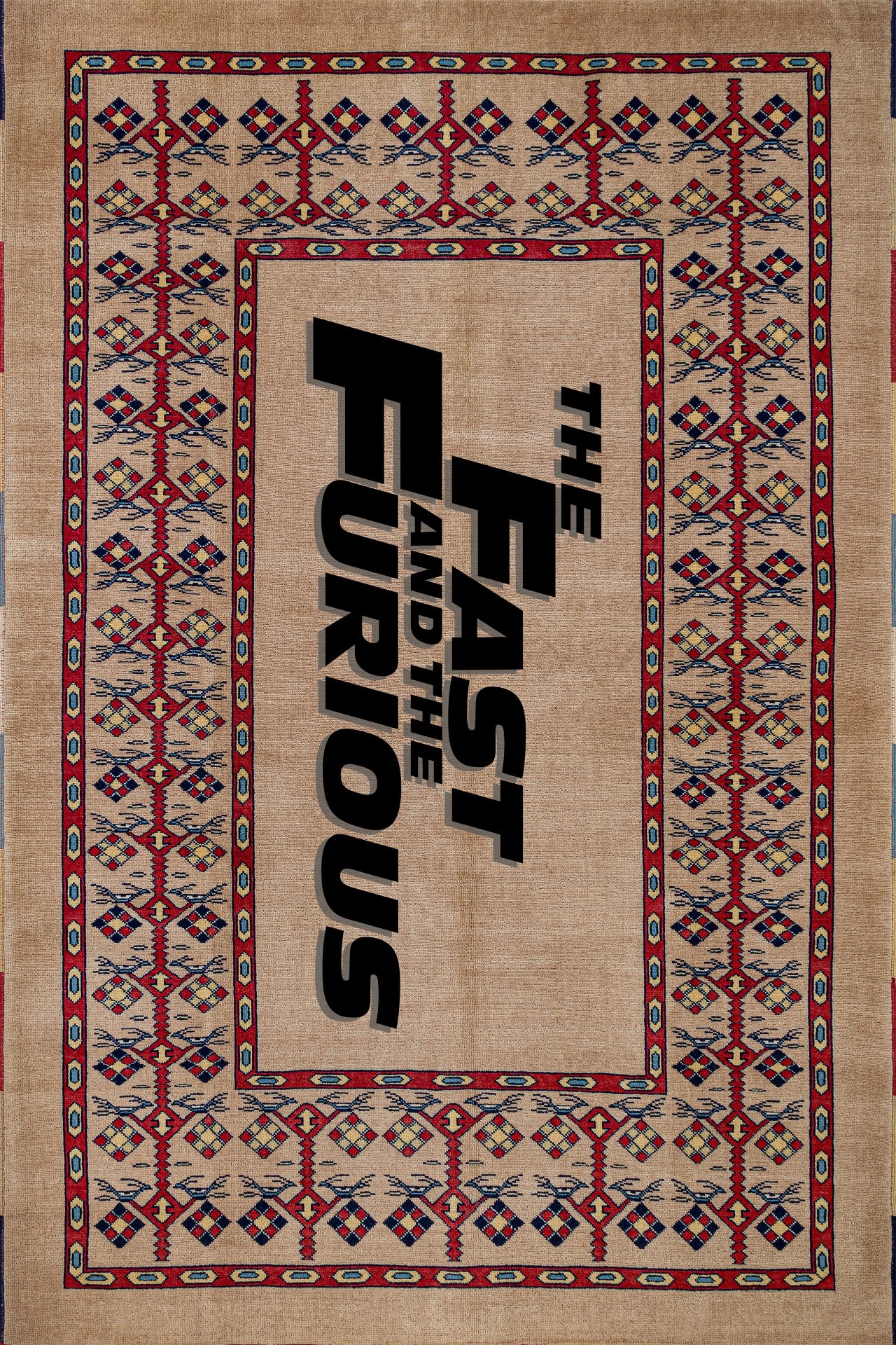 Fast And Furious Kaymaz Tabanlı Yıkanabilir Halı