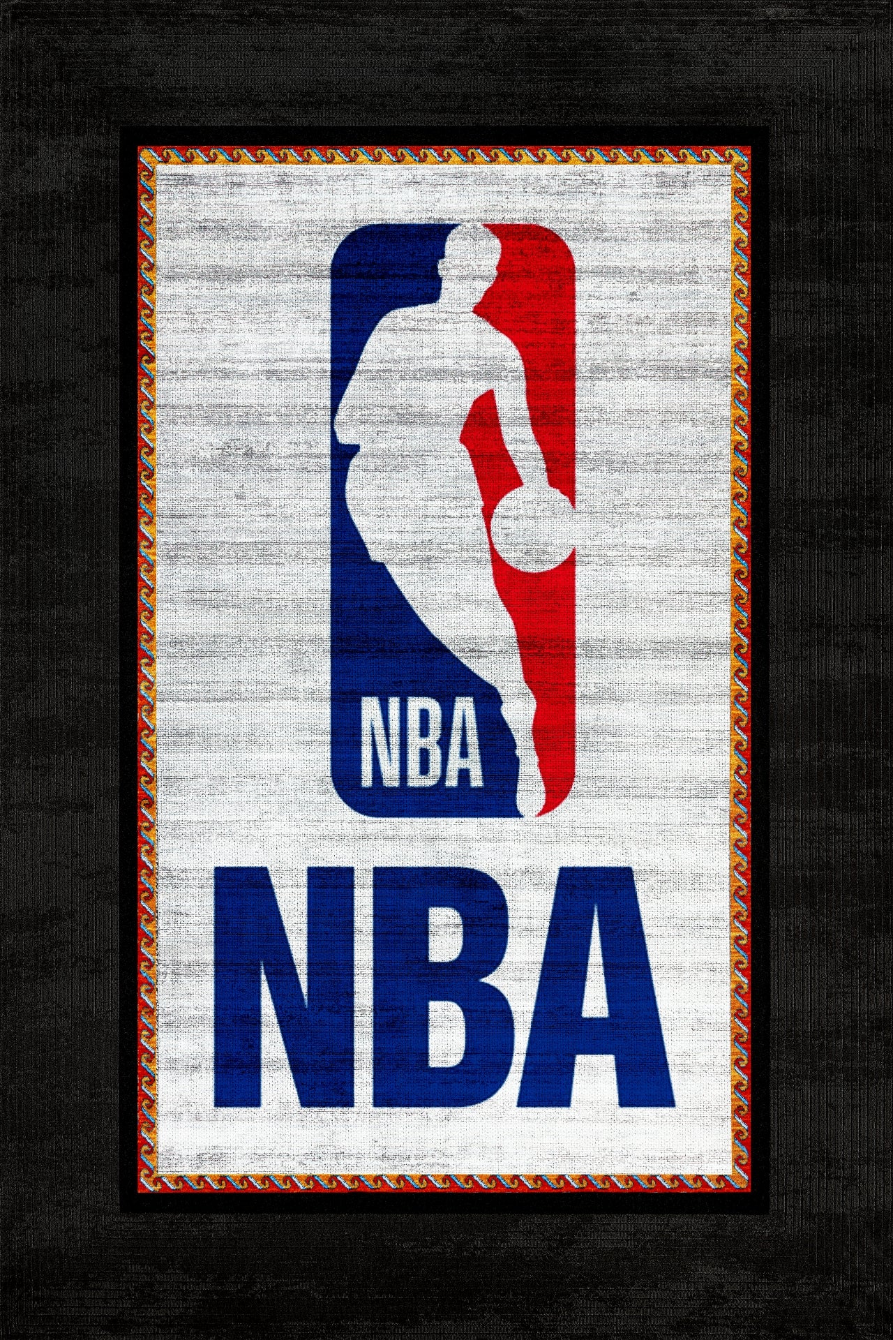 Nba Temalı Kaymaz Tabanlı Yıkanabilir Halı