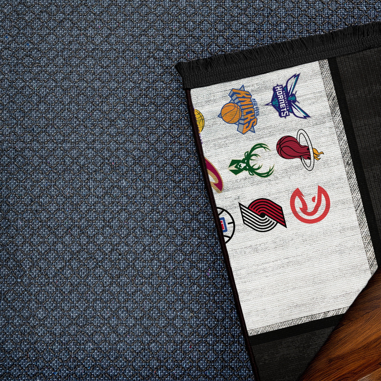 NBA Takımları Kaymaz Tabanlı Yıkanabilir Halı