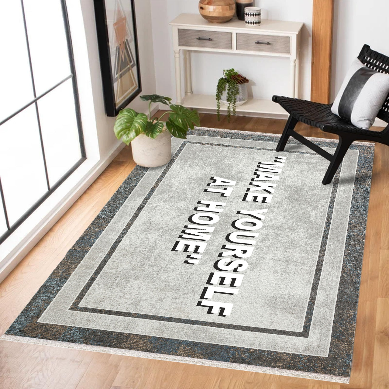 Make Yourself At Home Kaymaz Tabanlı Yıkanabilir Halı