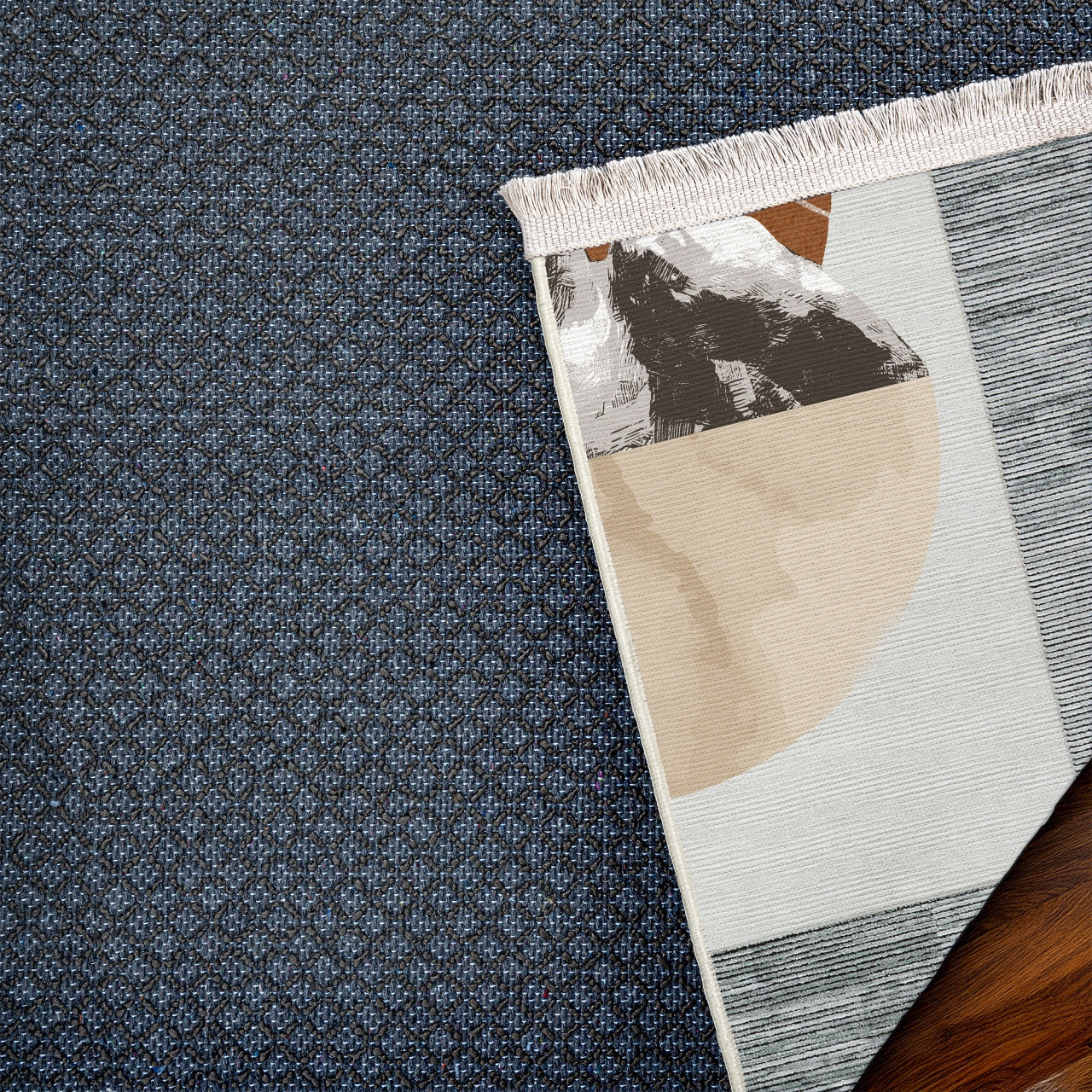 Michelangelo David Kaymaz Tabanlı Yıkanabilir Halı