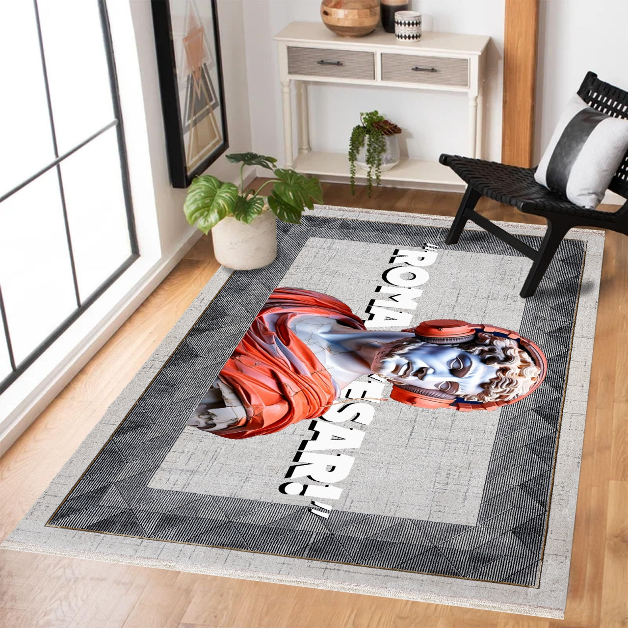 Roma Caesar Kaymaz Tabanlı Yıkanabilir Halı