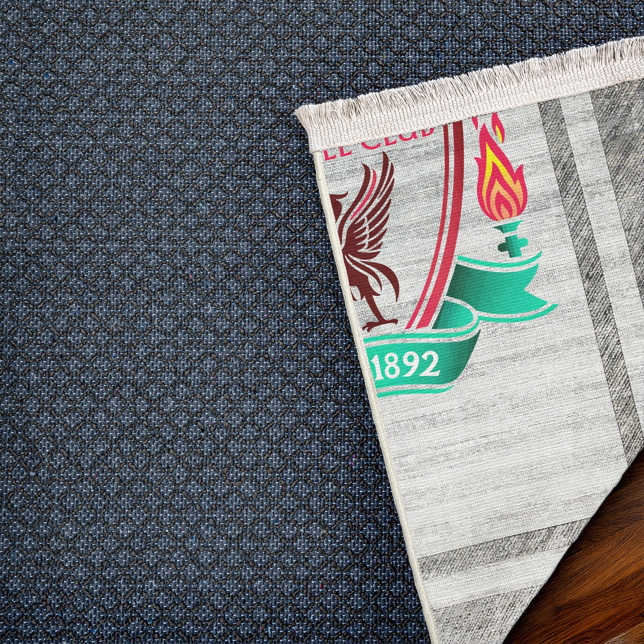 LIVERPOOL FC Eskitme Detaylı Yıkanabilir Kaymaz Tabanlı Halı