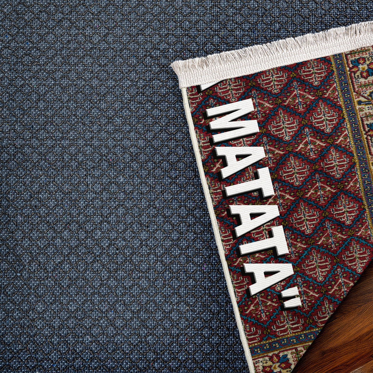 Hakuna Matata Kaymaz Tabanlı Yıkanabilir Halı