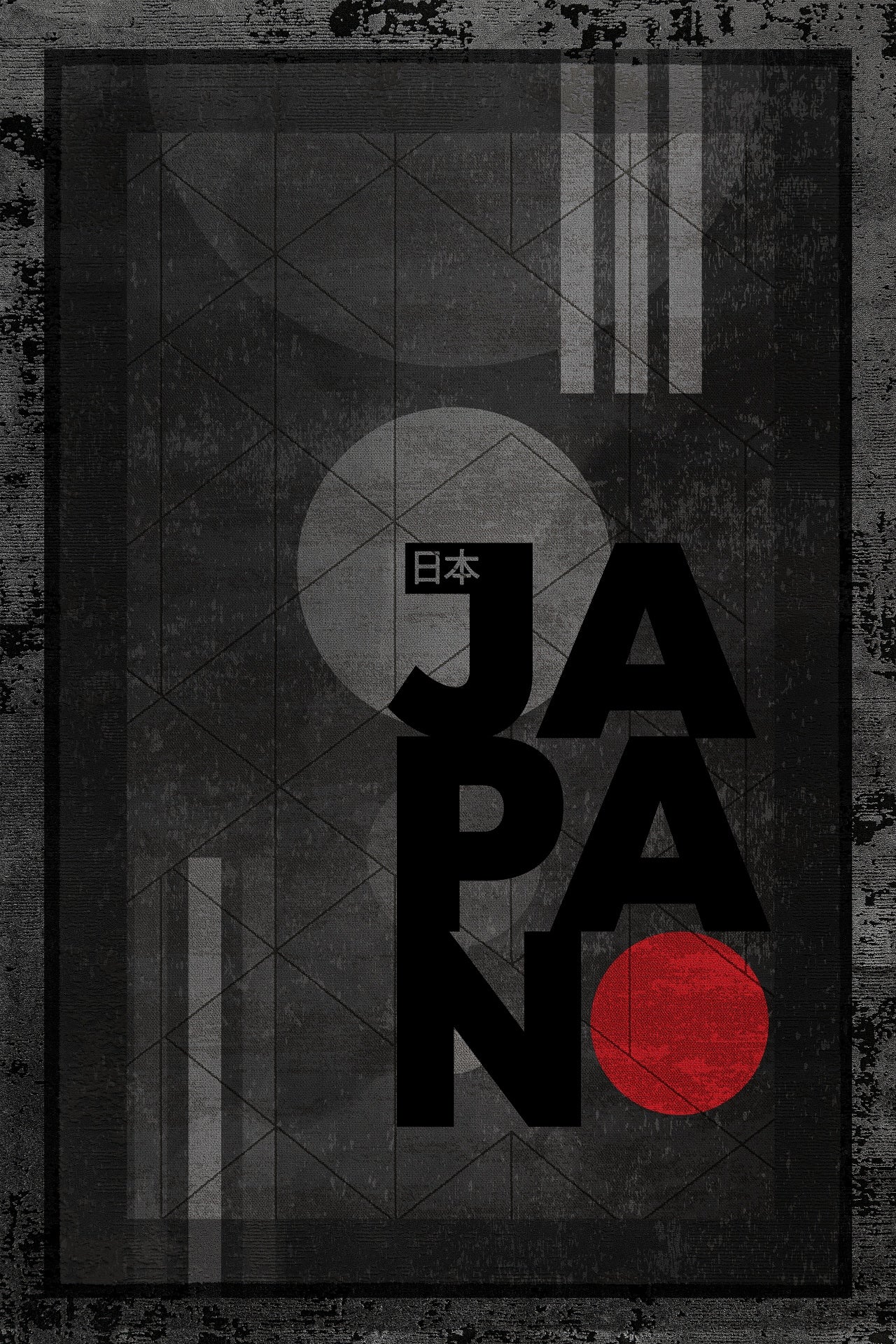 Japonya Temalı Kaymaz Tabanlı Yıkanabilir Halı