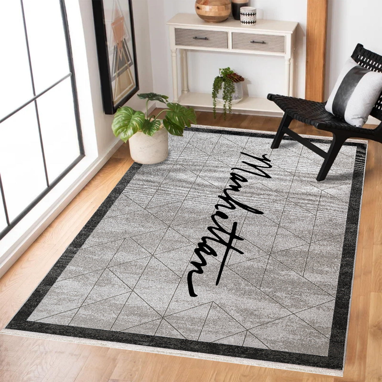 Manhattan Kaymaz Tabanlı Yıkanabilir Halı