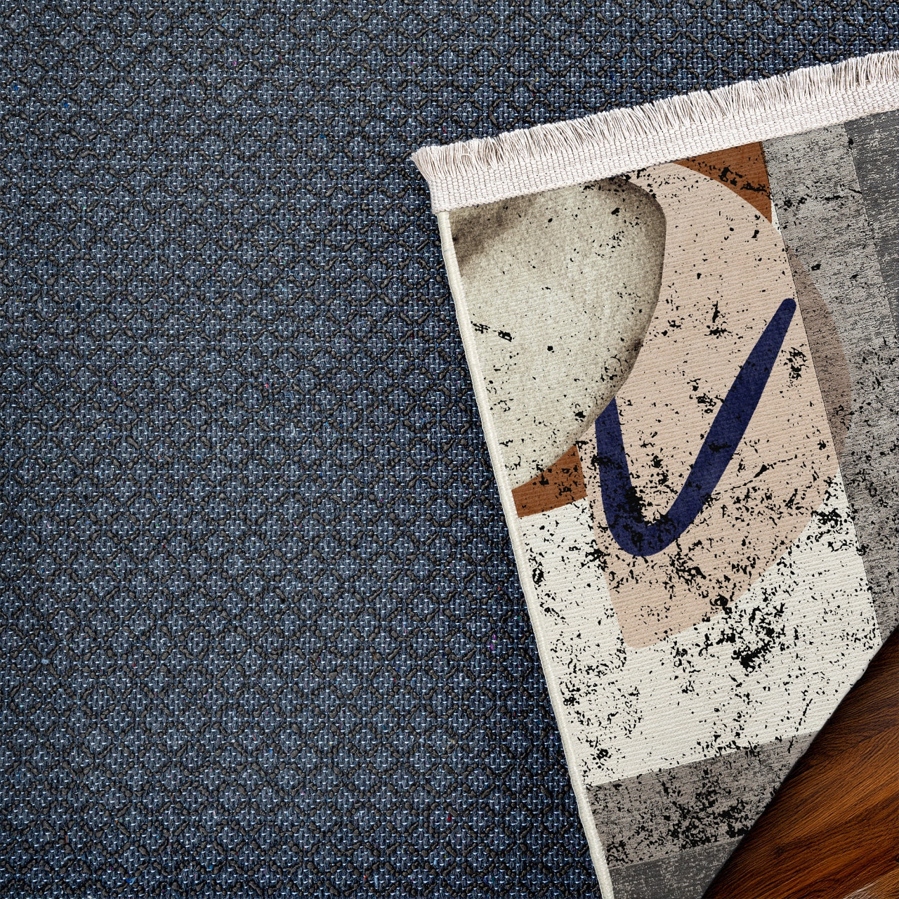 Mitolojik Roma Heykeli Kaymaz Tabanlı Yıkanabilir Halı