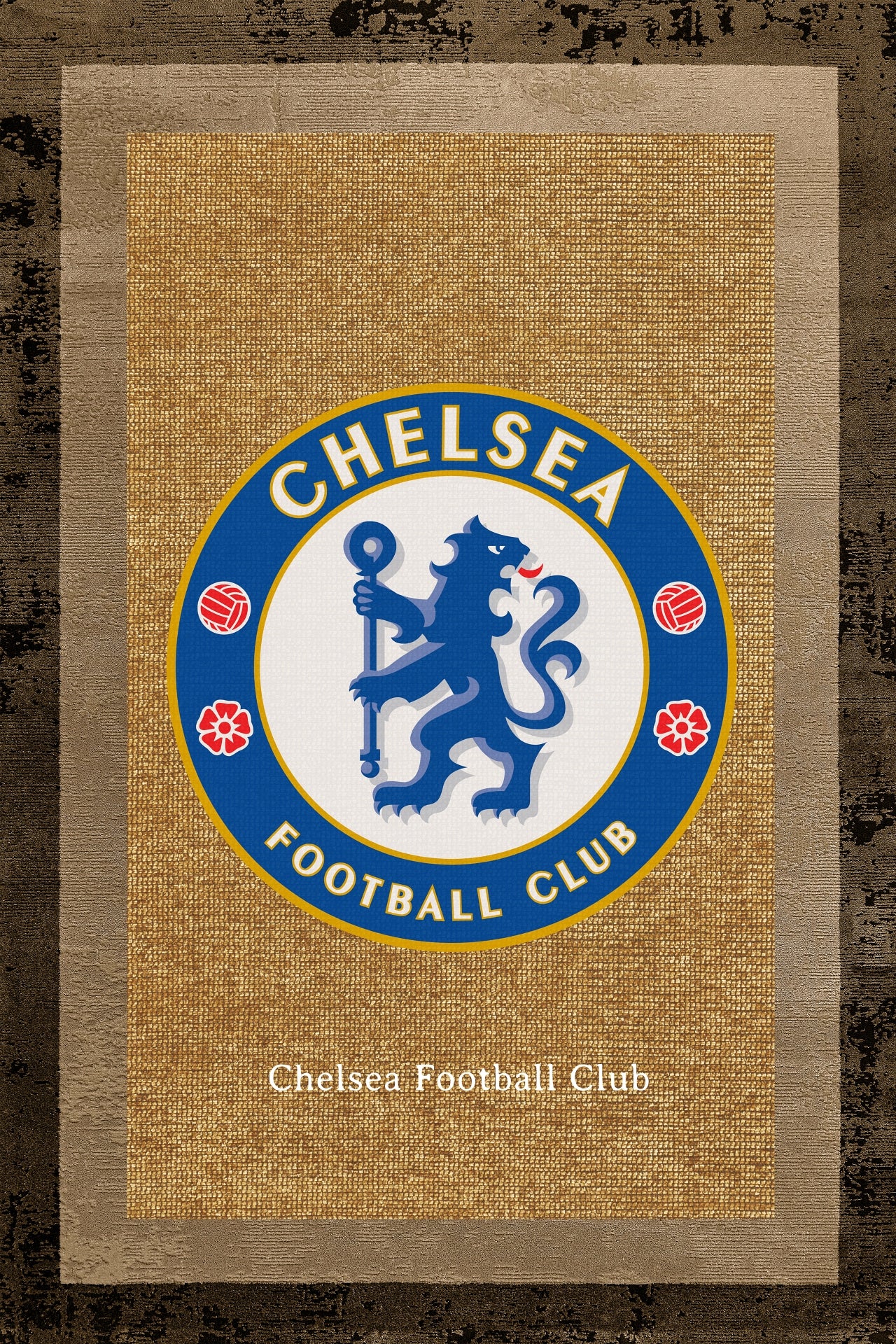 CHELSEA FC HARDAL Yıkanabilir Kaymaz Tabanlı Halı