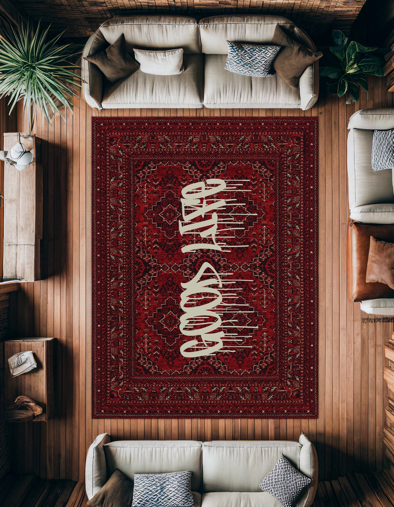 Good Life Kaymaz Tabanlı Yıkanabilir Halı