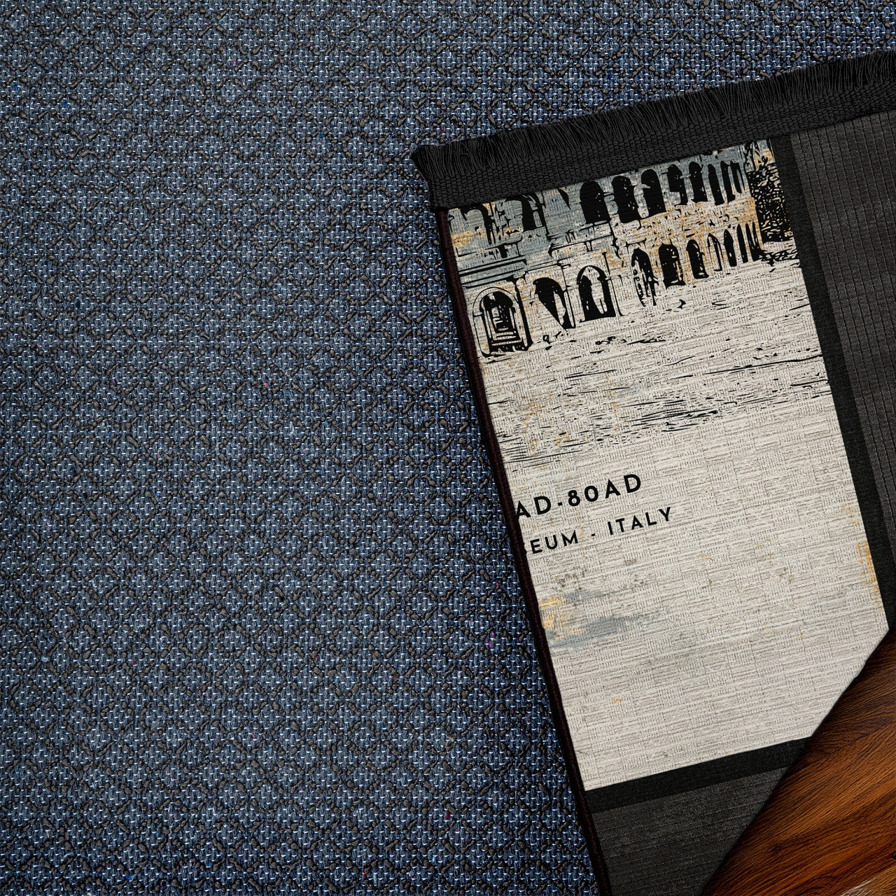 Collesium Temalı Kaymaz Tabanlı Yıkanabilir Halı