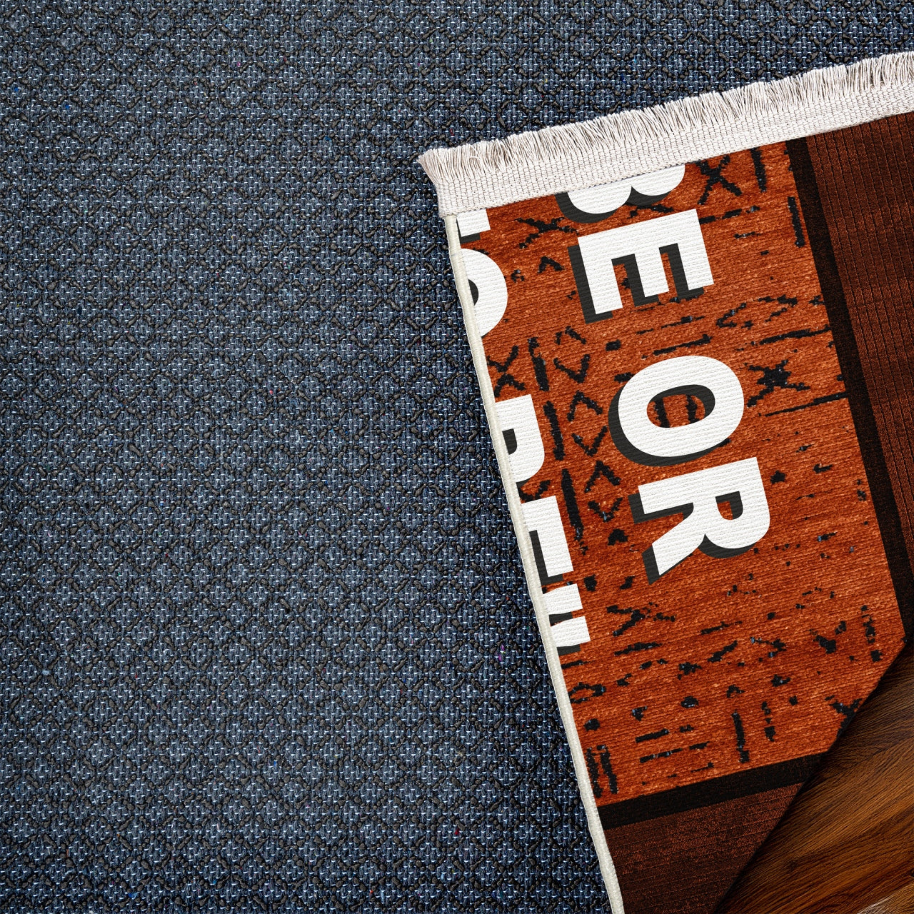 To Be Or Not To Be Kaymaz Tabanlı Yıkanabilir Halı