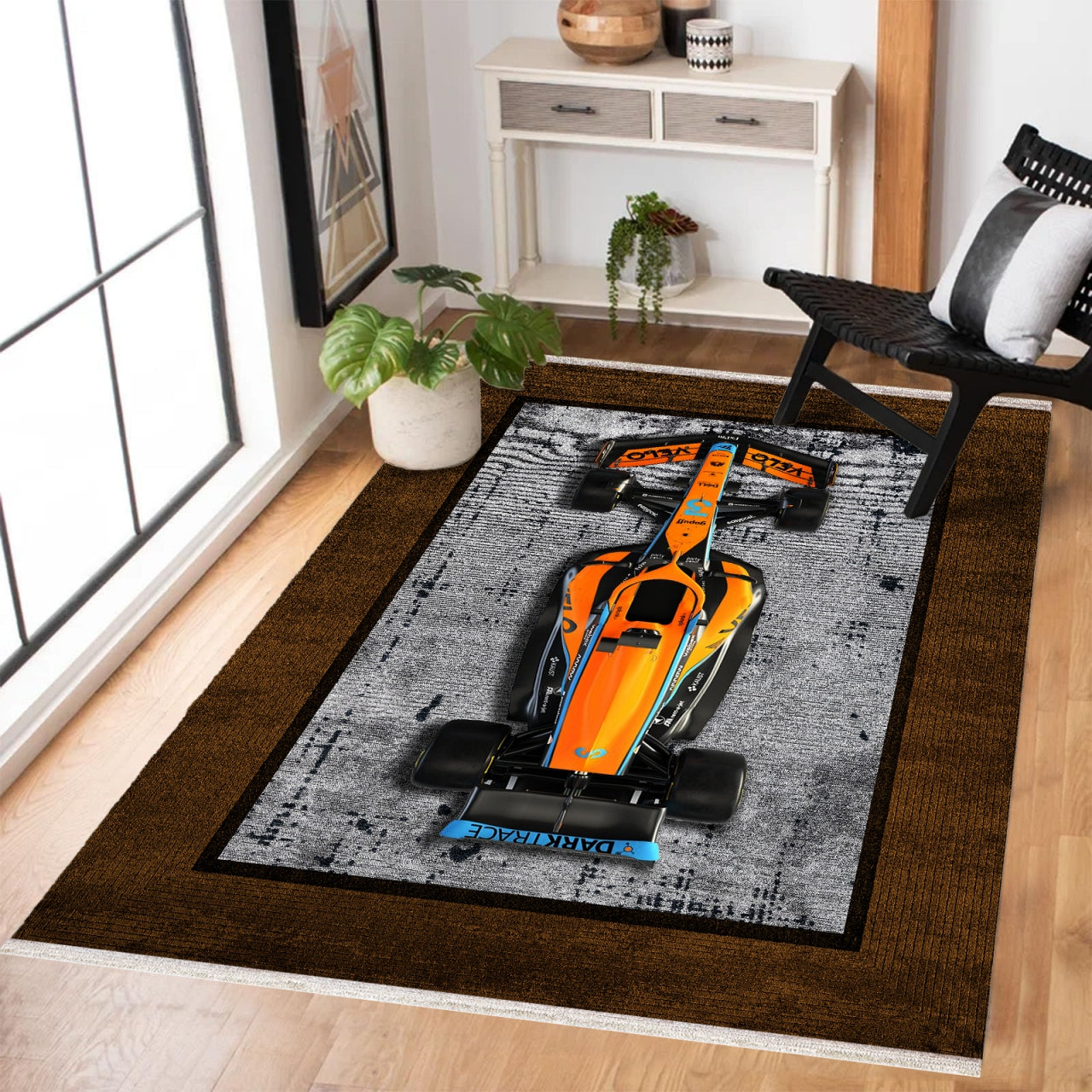 Formula 1 Kaymaz Tabanlı Yıkanabilir Halı