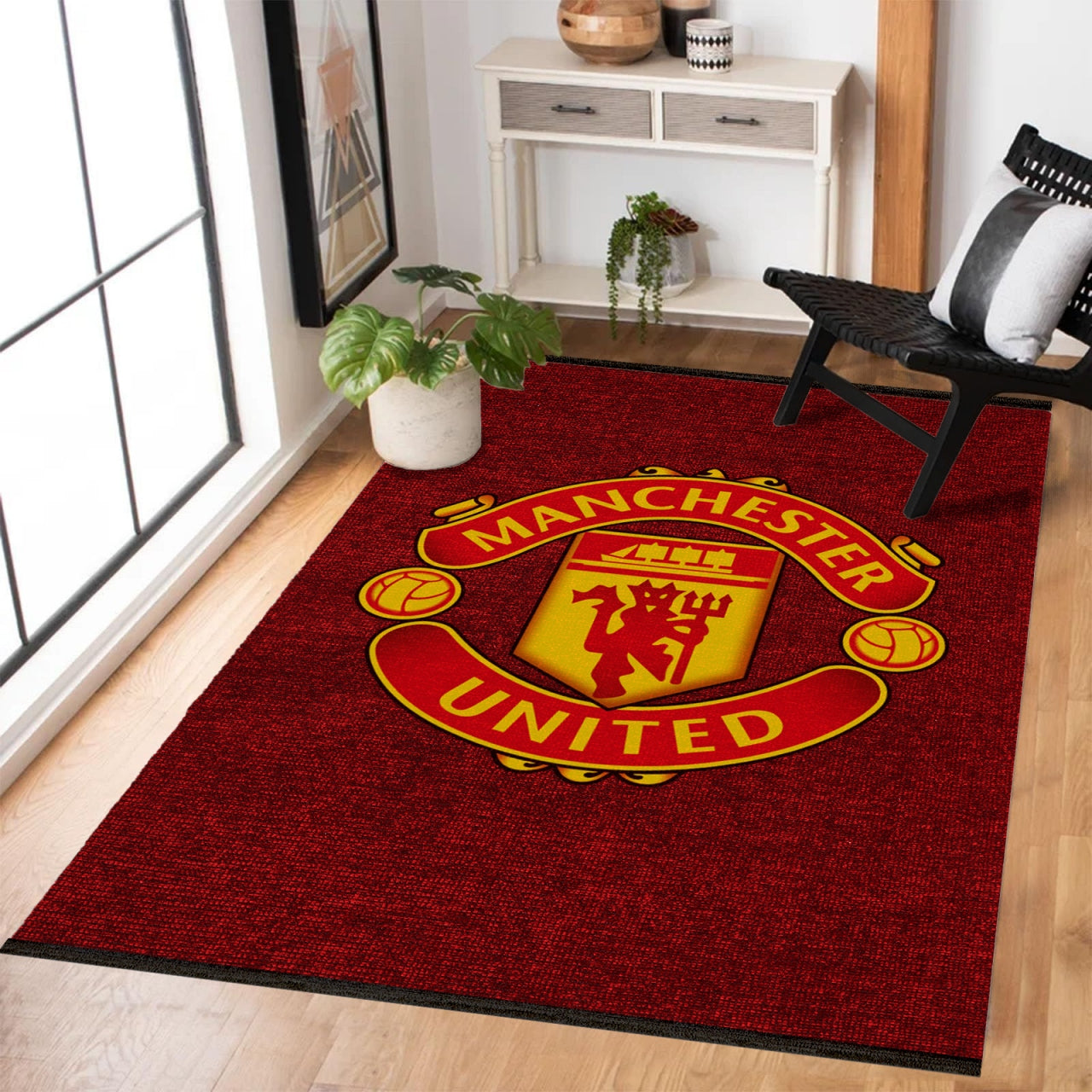 MANCHESTER UNITED Yıkanabilir Kaymaz Tabanlı Halı