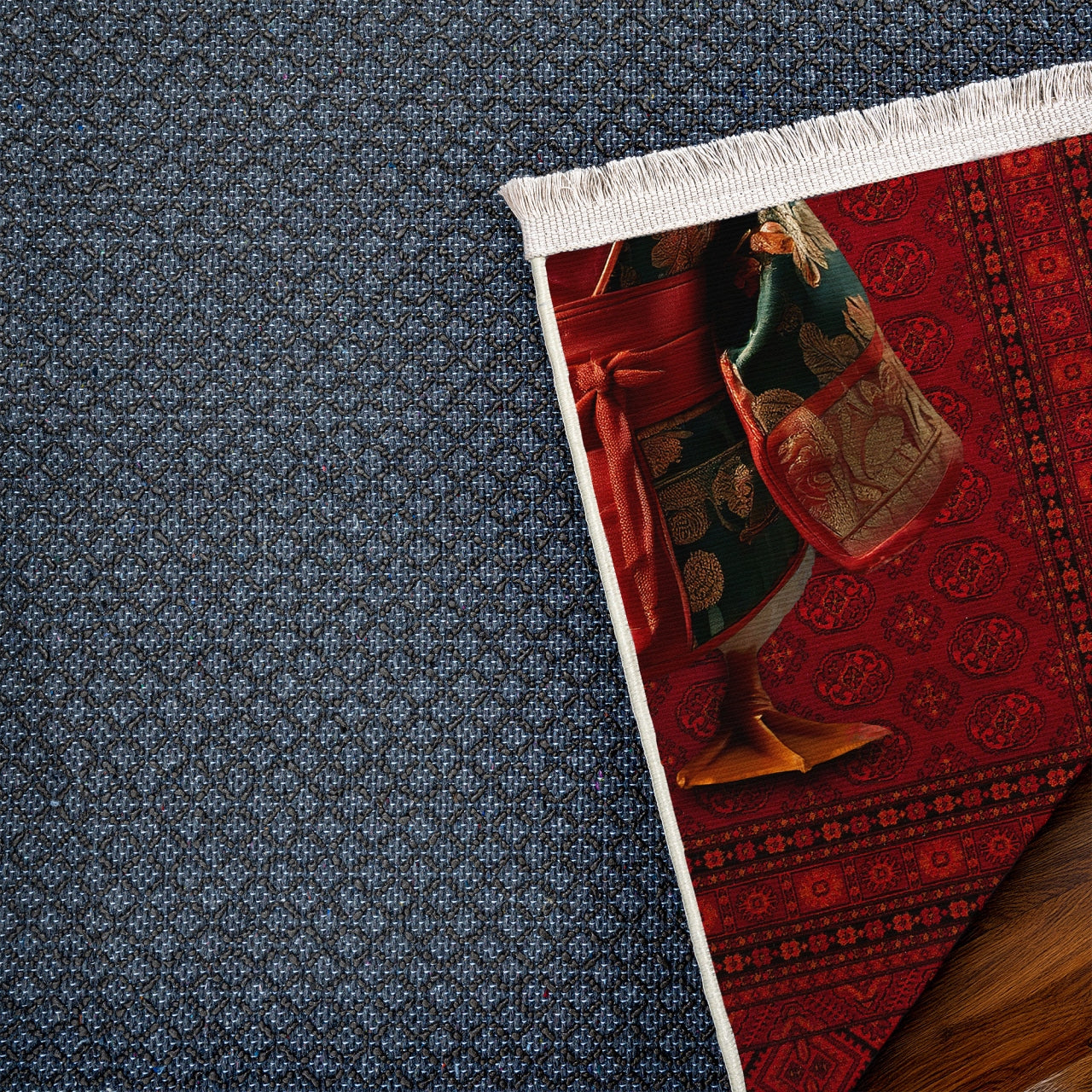 Samuray Ördek Kaymaz Tabanlı Yıkanabilir Halı