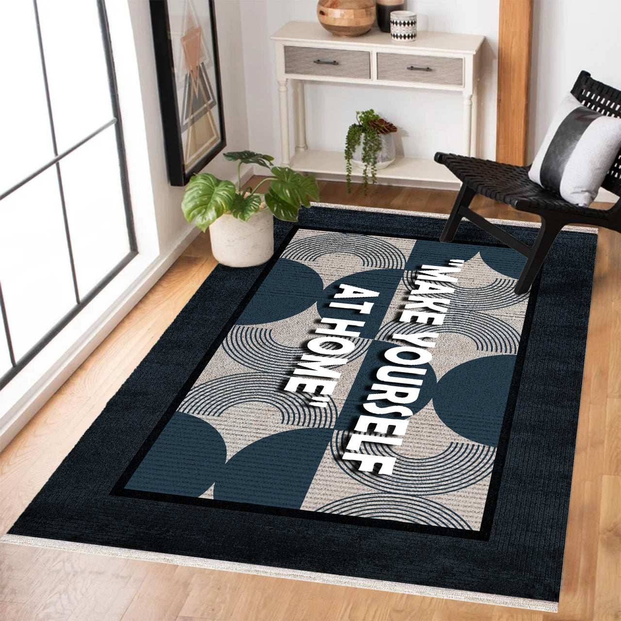 Make Yourself At Home Kaymaz Tabanlı Yıkanabilir Halı