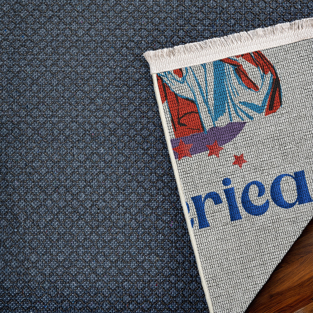 Modern Amerika Kaymaz Tabanlı Yıkanabilir Halı