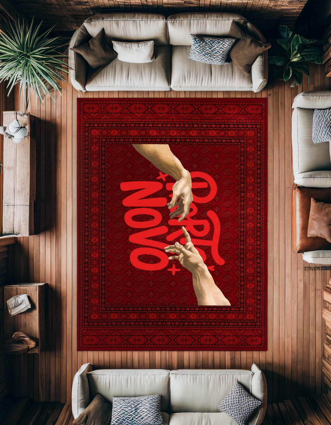 Porto Novo Kaymaz Tabanlı Yıkanabilir Halı