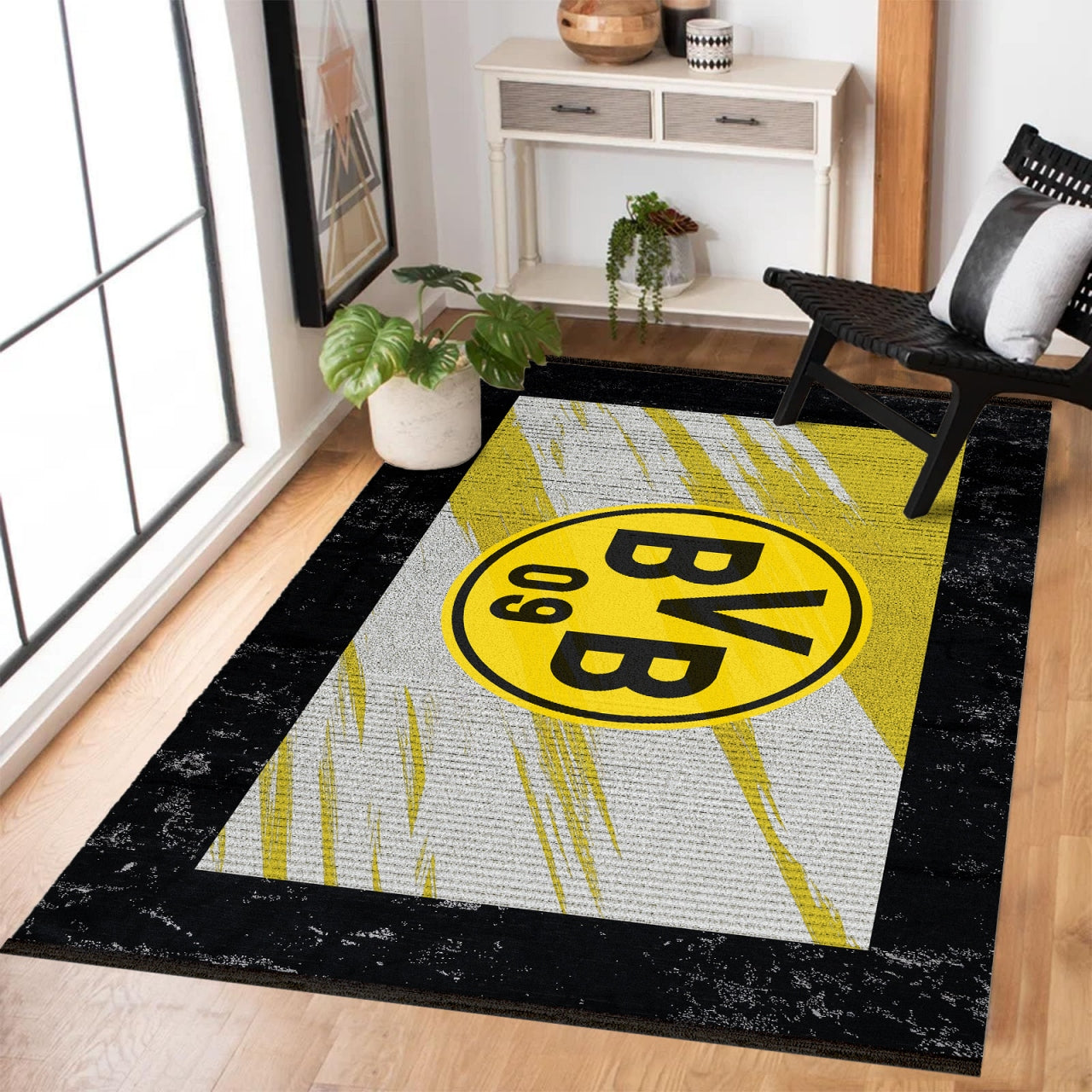 BORUSSİA DORTMUND Yıkanabilir Kaymaz Tabanlı Halı
