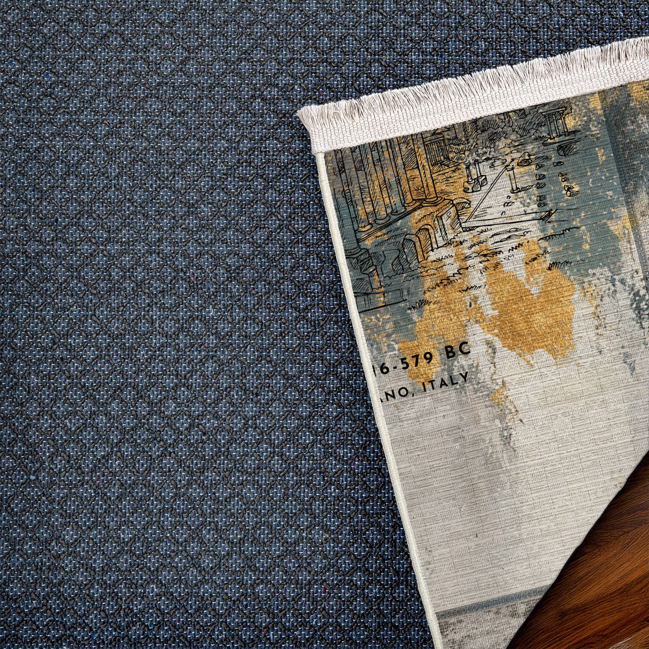 Foro Romana Italy Kaymaz Tabanlı Yıkanabilir Halı